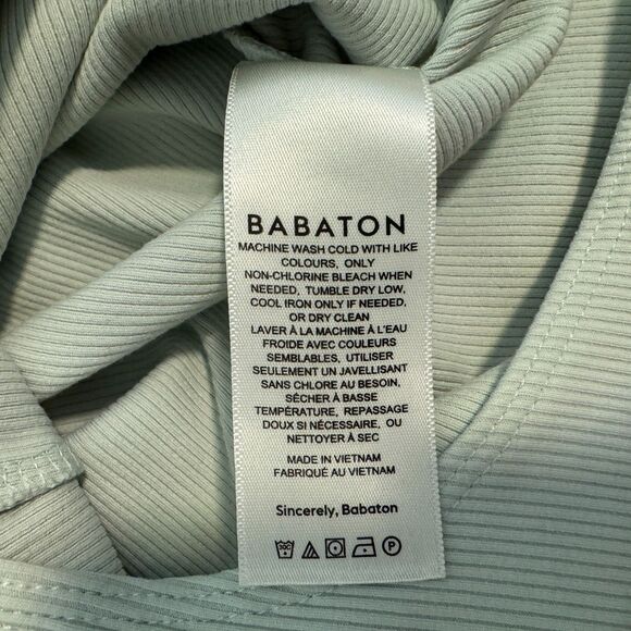 Babaton | Ribbed Bodysuit Racerback in Mint Seafoam Green Size Small Aritzia - Picture 8 of 9